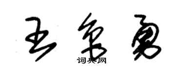 朱锡荣王鲁勇草书个性签名怎么写