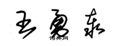 朱锡荣王勇泰草书个性签名怎么写