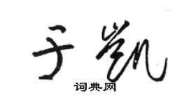 骆恒光于凯草书个性签名怎么写