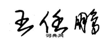 朱锡荣王任鹏草书个性签名怎么写
