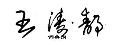 朱锡荣王涛静草书个性签名怎么写