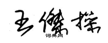 朱锡荣王杰操草书个性签名怎么写