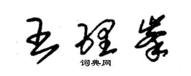 朱锡荣王理峰草书个性签名怎么写