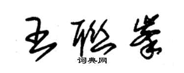 朱锡荣王联峰草书个性签名怎么写