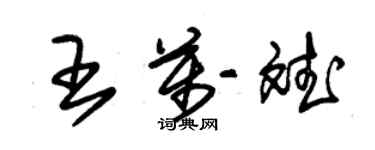 朱锡荣王万斌草书个性签名怎么写