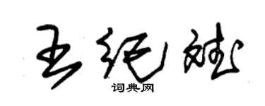 朱锡荣王纪斌草书个性签名怎么写