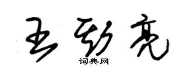 朱锡荣王斯亮草书个性签名怎么写