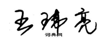 朱锡荣王玮亮草书个性签名怎么写