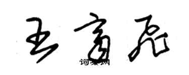 朱锡荣王齐飞草书个性签名怎么写