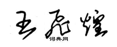 朱锡荣王飞煌草书个性签名怎么写