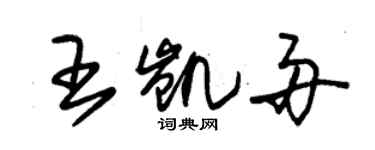 朱锡荣王凯舟草书个性签名怎么写