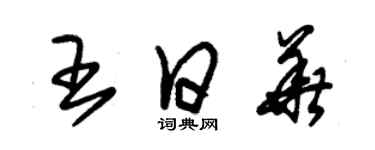 朱锡荣王日华草书个性签名怎么写