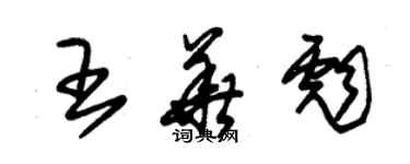 朱锡荣王华彪草书个性签名怎么写