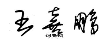 朱锡荣王喜鹏草书个性签名怎么写