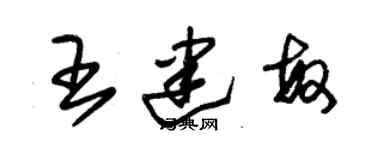 朱锡荣王建敏草书个性签名怎么写