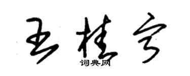 朱锡荣王桂宁草书个性签名怎么写