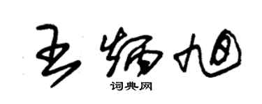 朱锡荣王炳旭草书个性签名怎么写