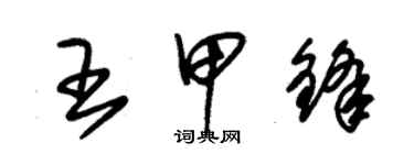 朱锡荣王甲锋草书个性签名怎么写