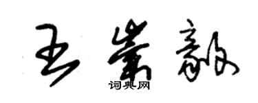 朱锡荣王崇毅草书个性签名怎么写