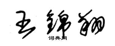 朱锡荣王锦翔草书个性签名怎么写