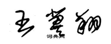 朱锡荣王冀翔草书个性签名怎么写