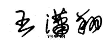 朱锡荣王潇翔草书个性签名怎么写