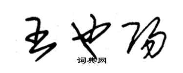 朱锡荣王也阳草书个性签名怎么写