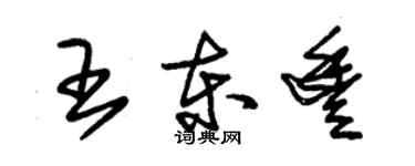 朱锡荣王东丰草书个性签名怎么写