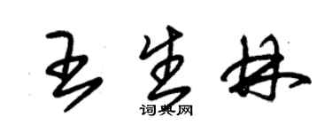 朱锡荣王生林草书个性签名怎么写
