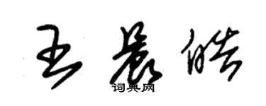 朱锡荣王晨皓草书个性签名怎么写