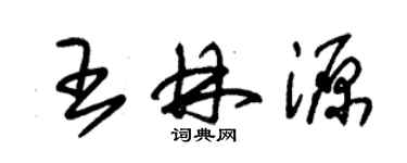 朱锡荣王林源草书个性签名怎么写