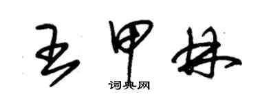 朱锡荣王甲林草书个性签名怎么写