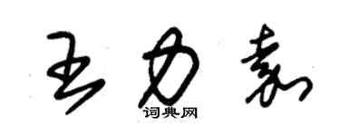 朱锡荣王力嘉草书个性签名怎么写