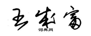 朱锡荣王成富草书个性签名怎么写
