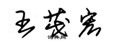 朱锡荣王茂宏草书个性签名怎么写