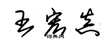 朱锡荣王宏真草书个性签名怎么写