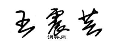 朱锡荣王震芸草书个性签名怎么写