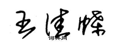 朱锡荣王佳蝶草书个性签名怎么写