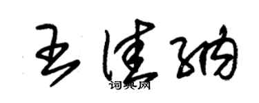 朱锡荣王佳纳草书个性签名怎么写