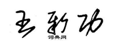 朱锡荣王新功草书个性签名怎么写