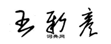 朱锡荣王新彦草书个性签名怎么写