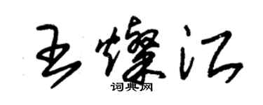 朱锡荣王灿江草书个性签名怎么写