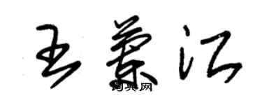 朱锡荣王兰江草书个性签名怎么写