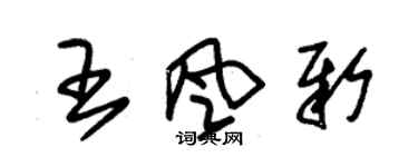 朱锡荣王风新草书个性签名怎么写