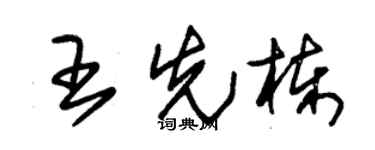 朱锡荣王先栋草书个性签名怎么写