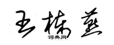 朱锡荣王栋燕草书个性签名怎么写