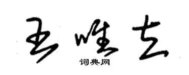 朱锡荣王唯立草书个性签名怎么写