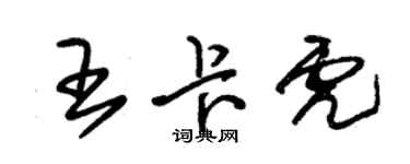 朱锡荣王卡虎草书个性签名怎么写
