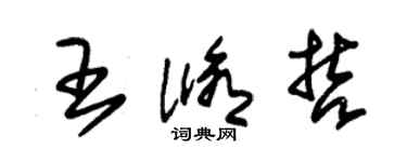 朱锡荣王修哲草书个性签名怎么写