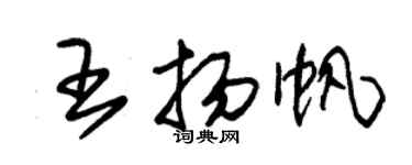 朱锡荣王扬帆草书个性签名怎么写
